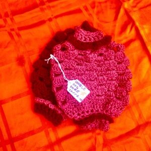BOMB POM CROCHET HAND WARMERS